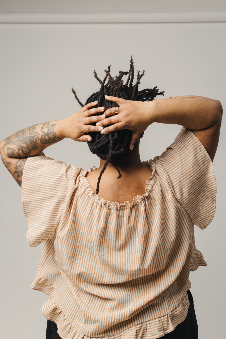 Pamut Apparel USA Zoe Top - Handwoven Cotton - plus size top, product view