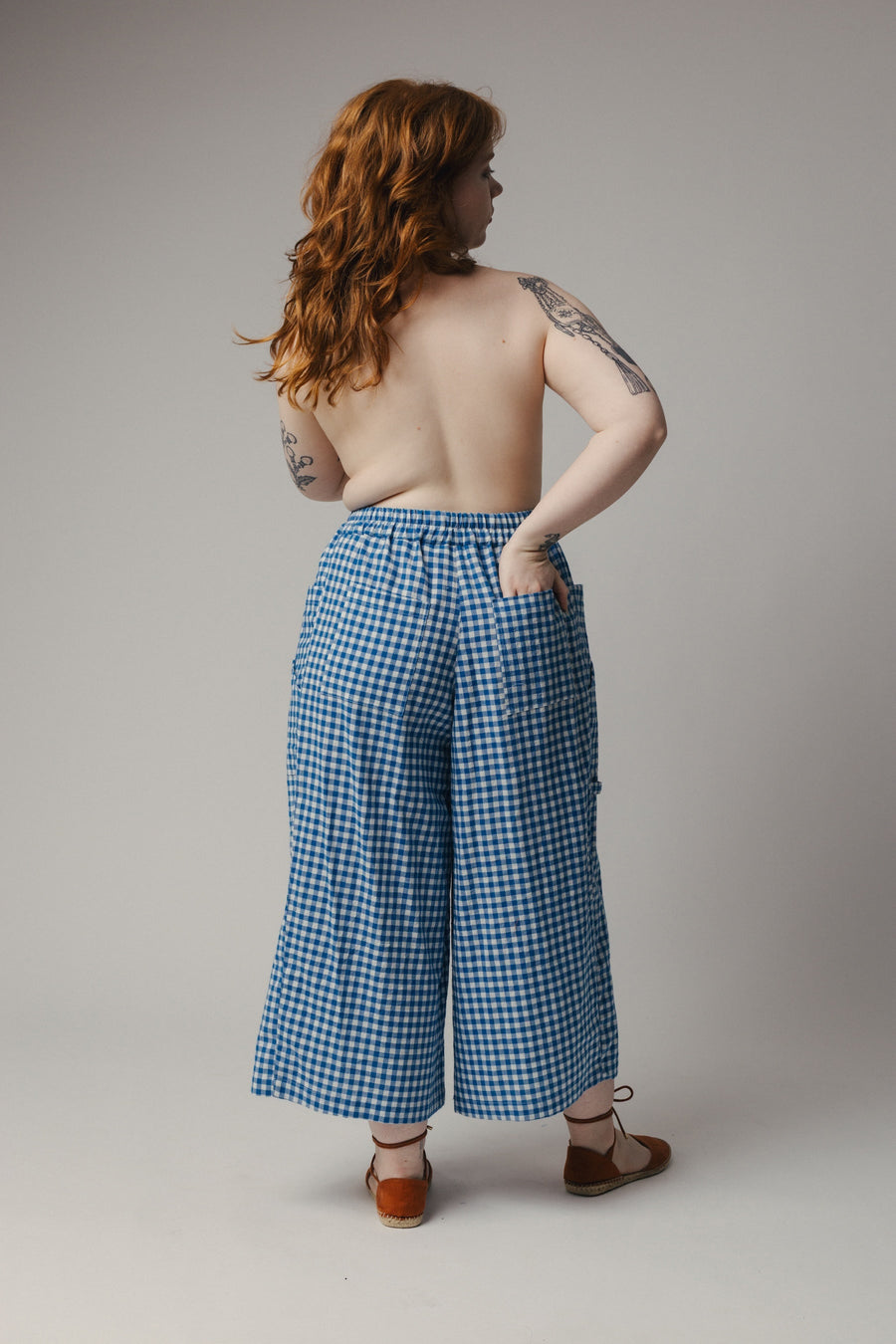 Pamut Apparel USA Gardener Pant - Handwoven Cotton - plus size pant, product view