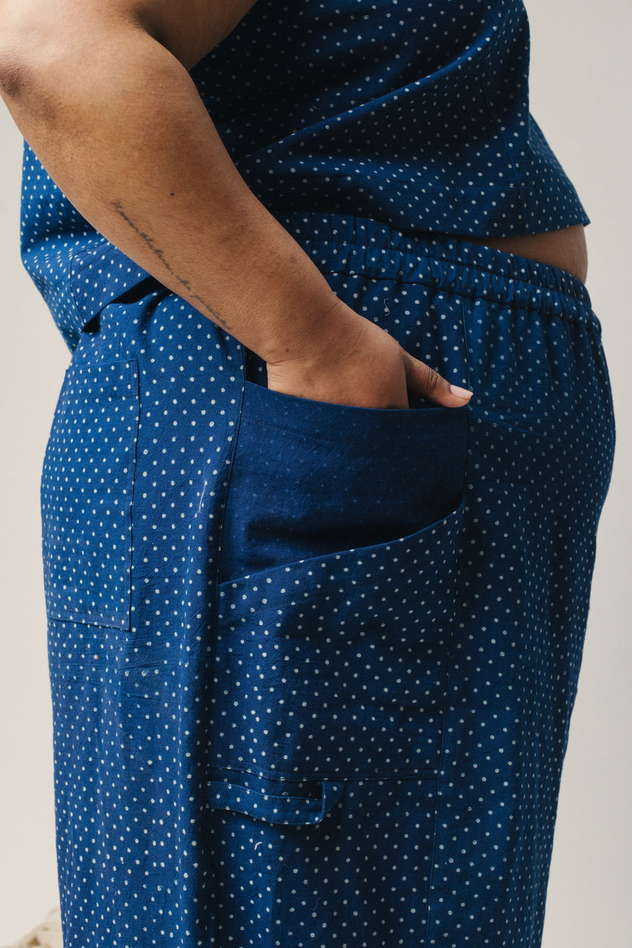 Pamut Apparel USA Gardener Pant - Handwoven Cotton - plus size pant, product view