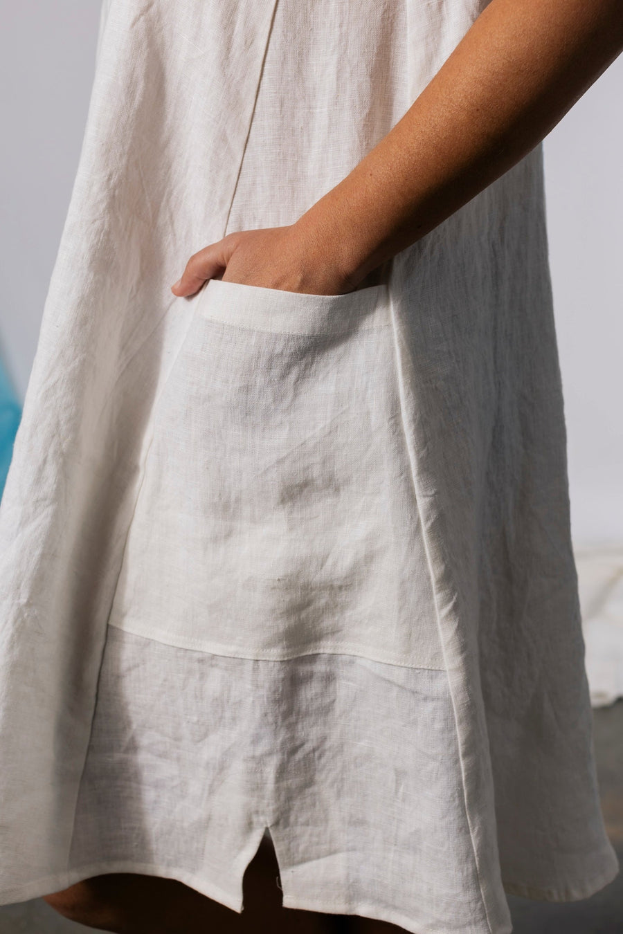 Pamut Apparel USA Mira Dress - Linen - plus size dress, product view