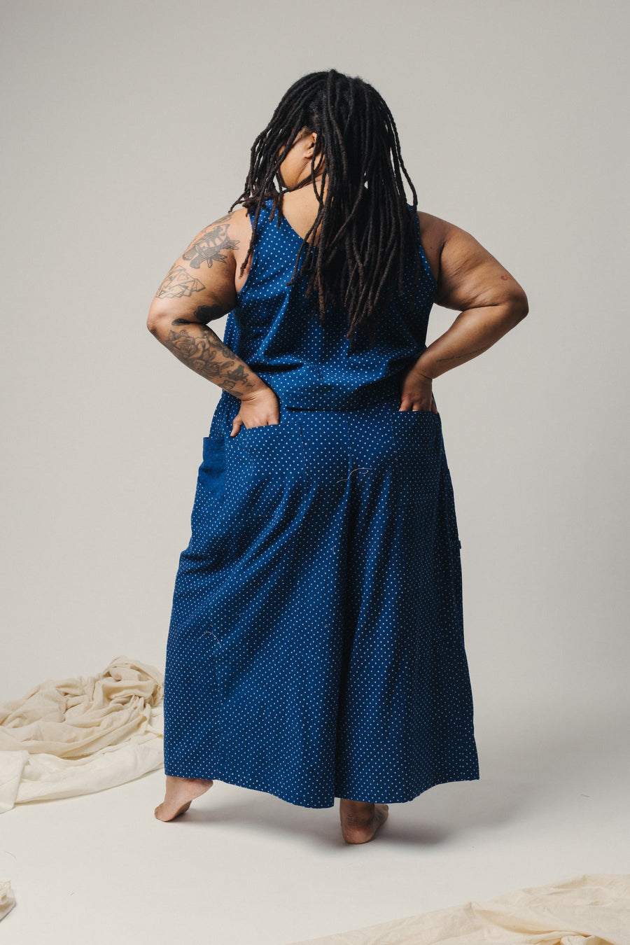 Pamut Apparel USA Gardener Pant - Handwoven Cotton - plus size pant, product view