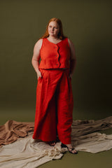 Wavy Top - Linen