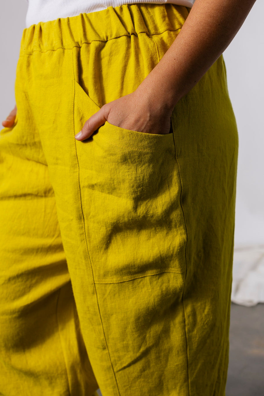 Pamut Apparel USA River Pant - Linen - plus size pant, product view