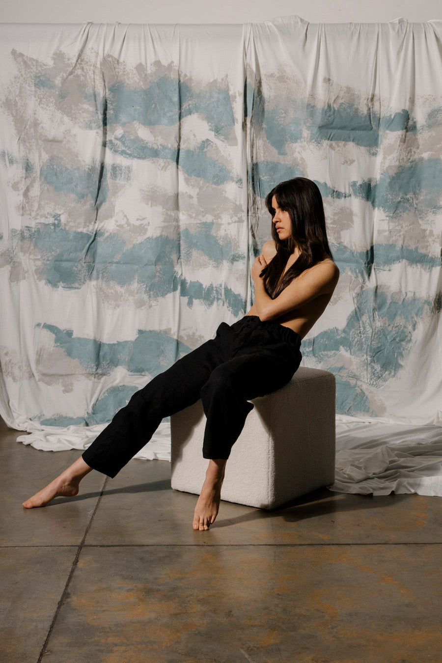 Pamut Apparel USA River Pant - Linen - plus size pant, product view