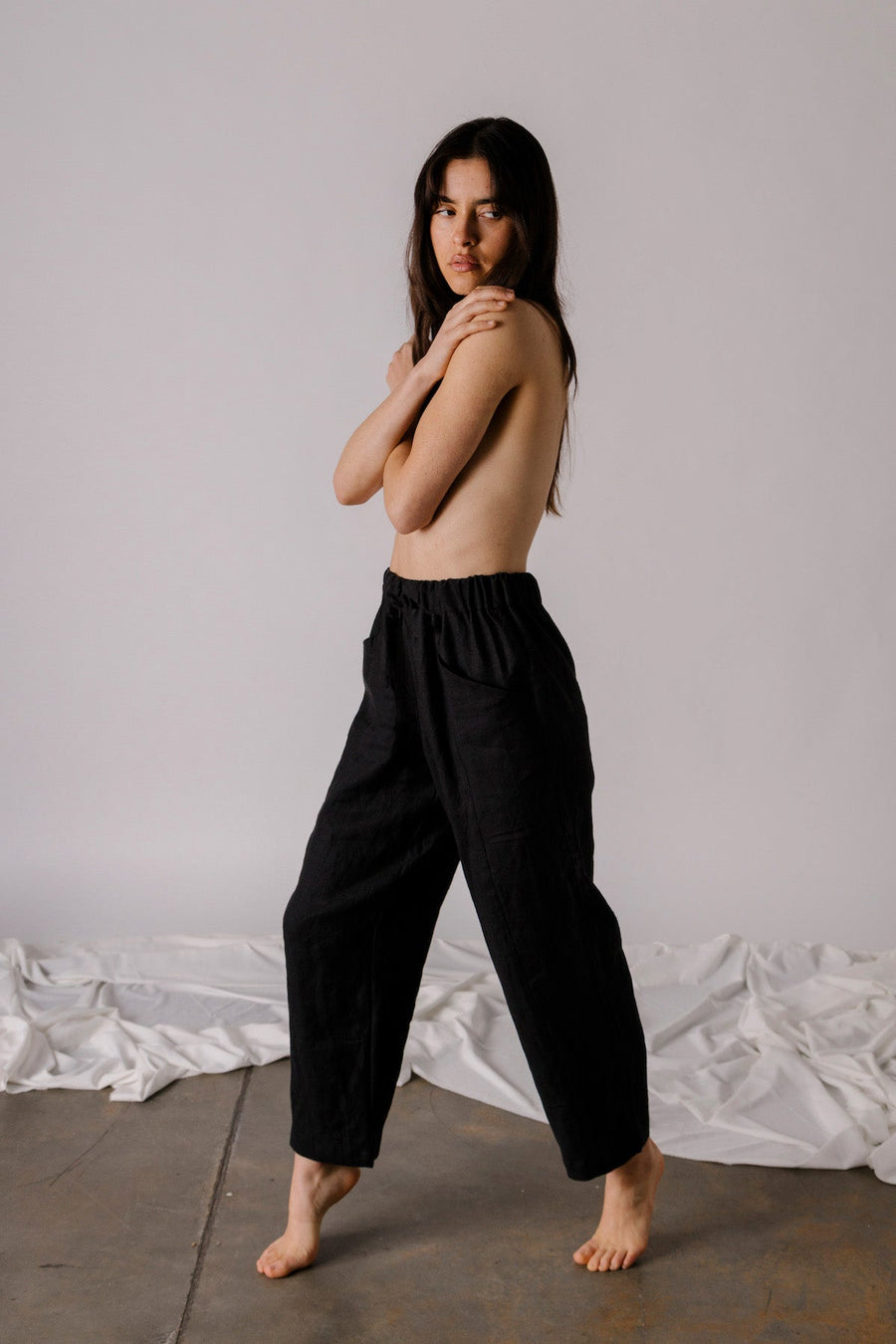 Pamut Apparel USA River Pant - Linen - plus size pant, product view