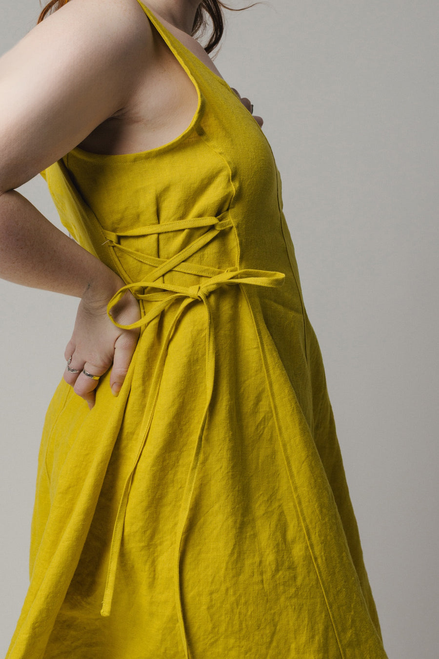 Pamut Apparel USA Sunny Dress - Linen - plus size dress, product view