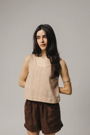 Pamut Apparel USA Sunny Top - Handwoven Cotton - plus size top, product view