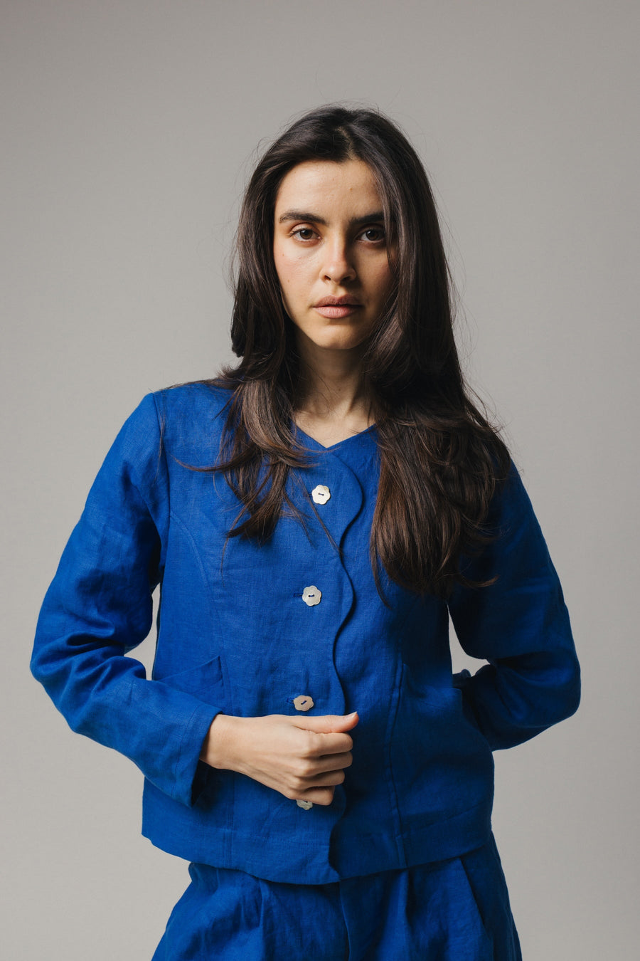 Wavy Jacket - Linen