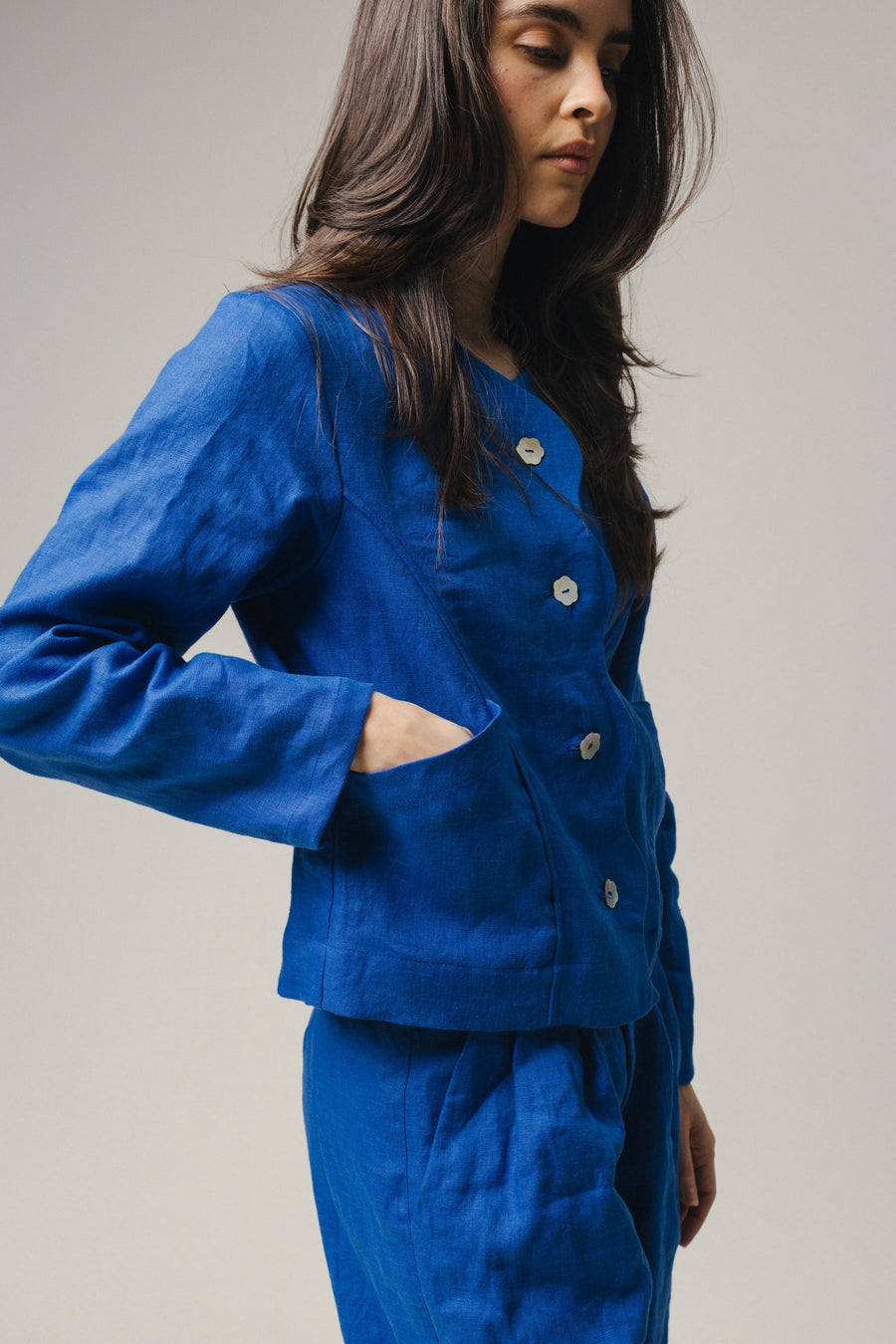 Wavy Jacket - Linen