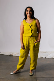 Wavy Top - Linen