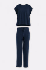 Relaxed Tee Set In Navy