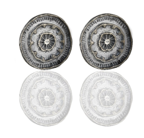 Fyoli Fyoli BEEJ MANDALA Post Earrings in Gold - women's artisan earrings