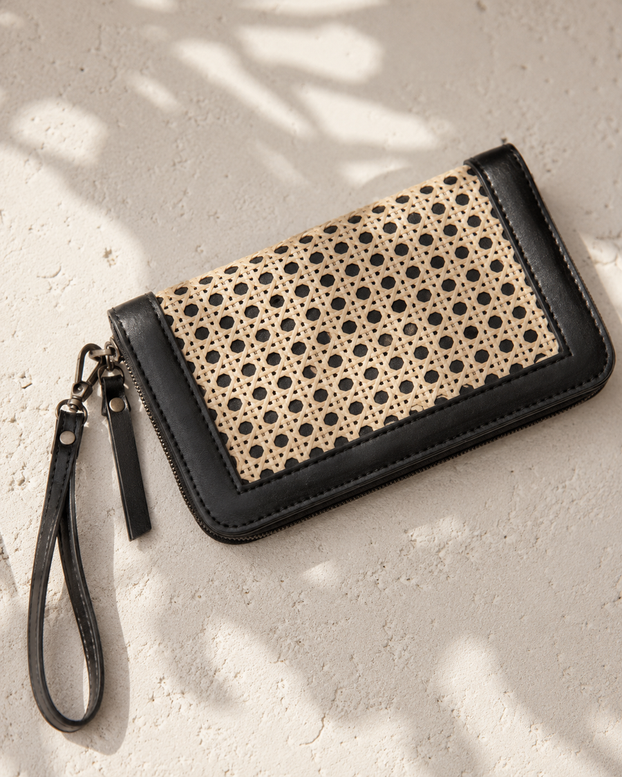 Raja Leather and Cane Wallet
