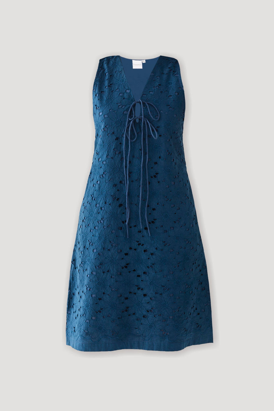 Sleeveless Knee-Length Dress in Blue