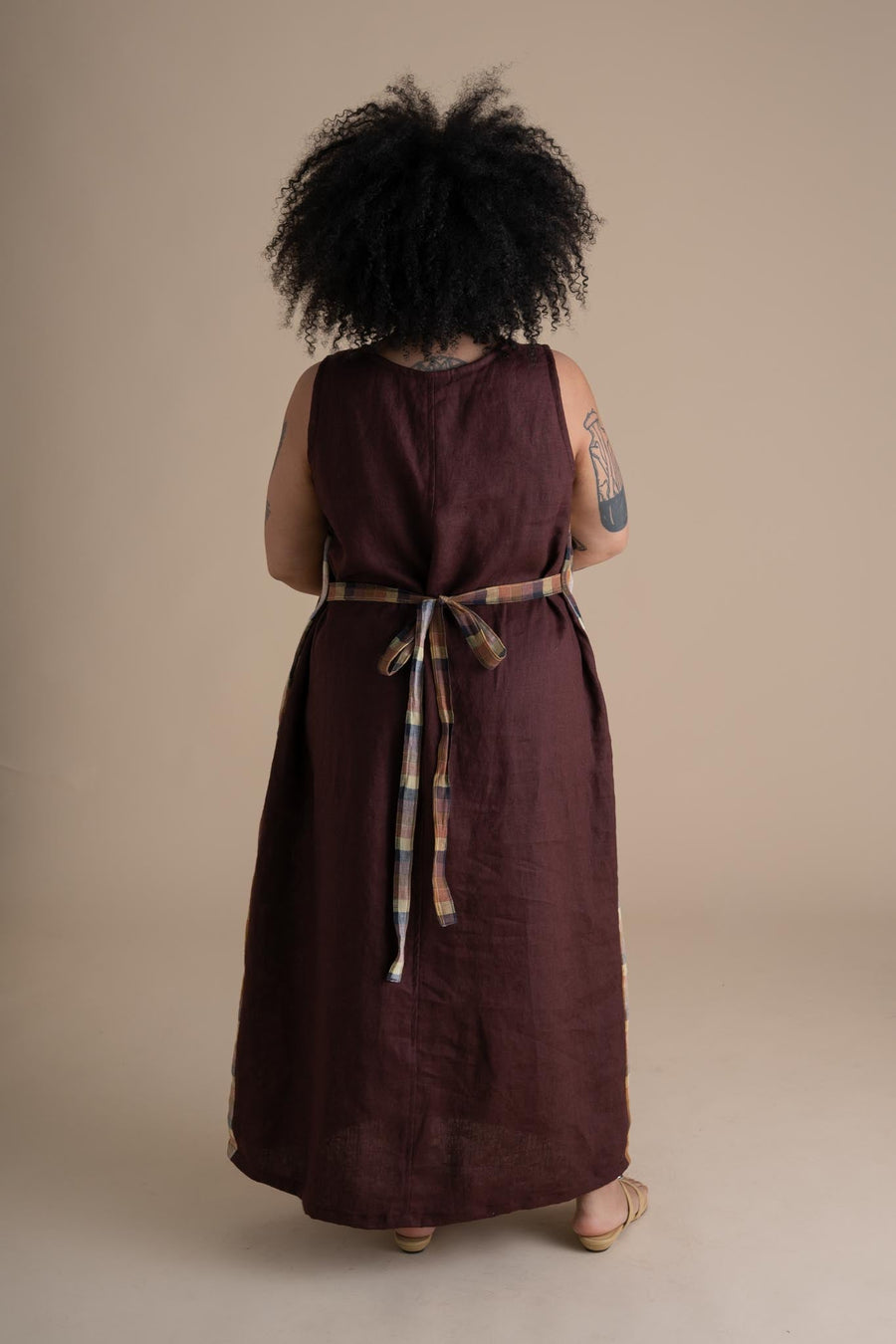 Conscious Clothing Rise Dress in Sundew - plus size dress, product view