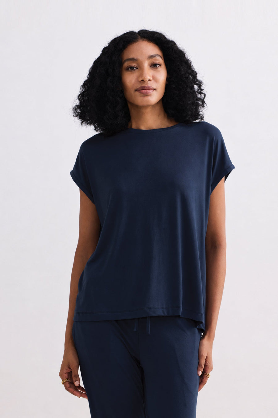 Relaxed Tee in Navy