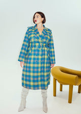 Hilary MacMillan The Eliza Trench Coat in Multi - size-inclusive women's clothing