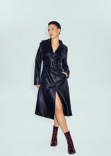 Hilary MacMillan The Dylan Trench Coat in Black - size-inclusive women's clothing