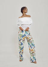 Hilary MacMillan Antique Floral Wide Leg Pants in Antique Floral - size-inclusive women's clothing