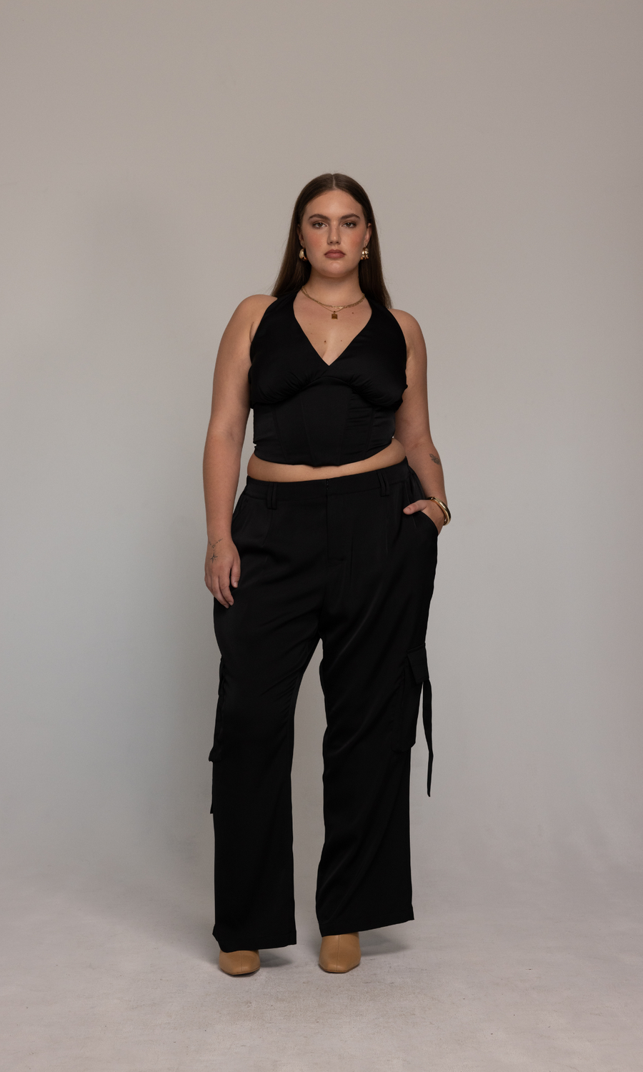 GIA/irl Briana Corset Top - plus size top, product view