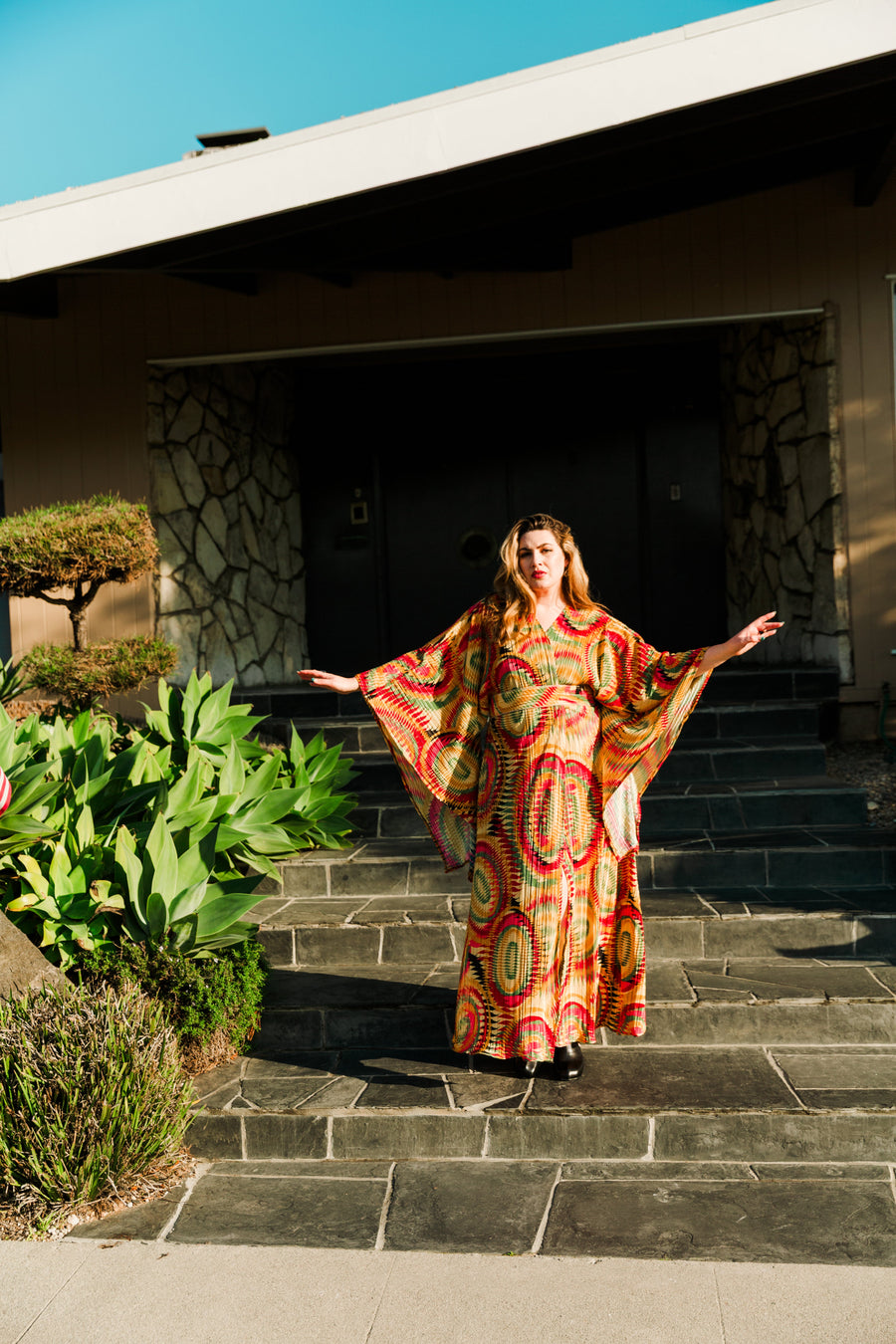 byVINNIK Bohémienne Kimono Robe in “Mission Bay” - plus size garment, product view