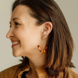 Sela Designs Sunrise Ellen Hoop Earrings - handcrafted earrings