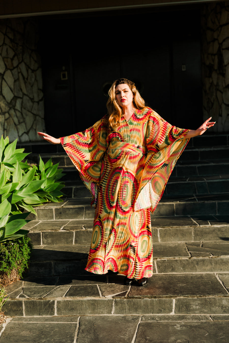 byVINNIK Bohémienne Kimono Robe in “Mission Bay” - plus size garment, product view