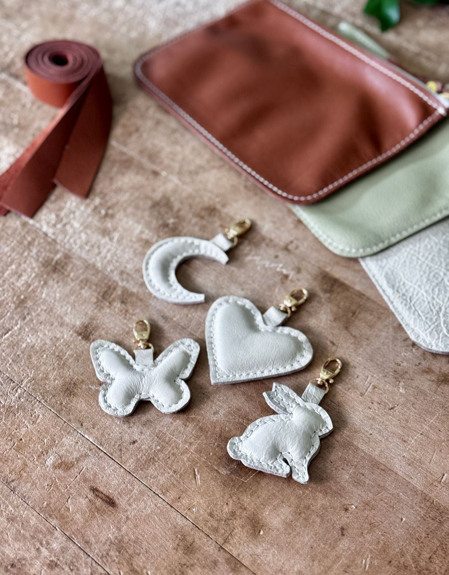 Feelhandmade Leather Moon Charm - premium designer bag