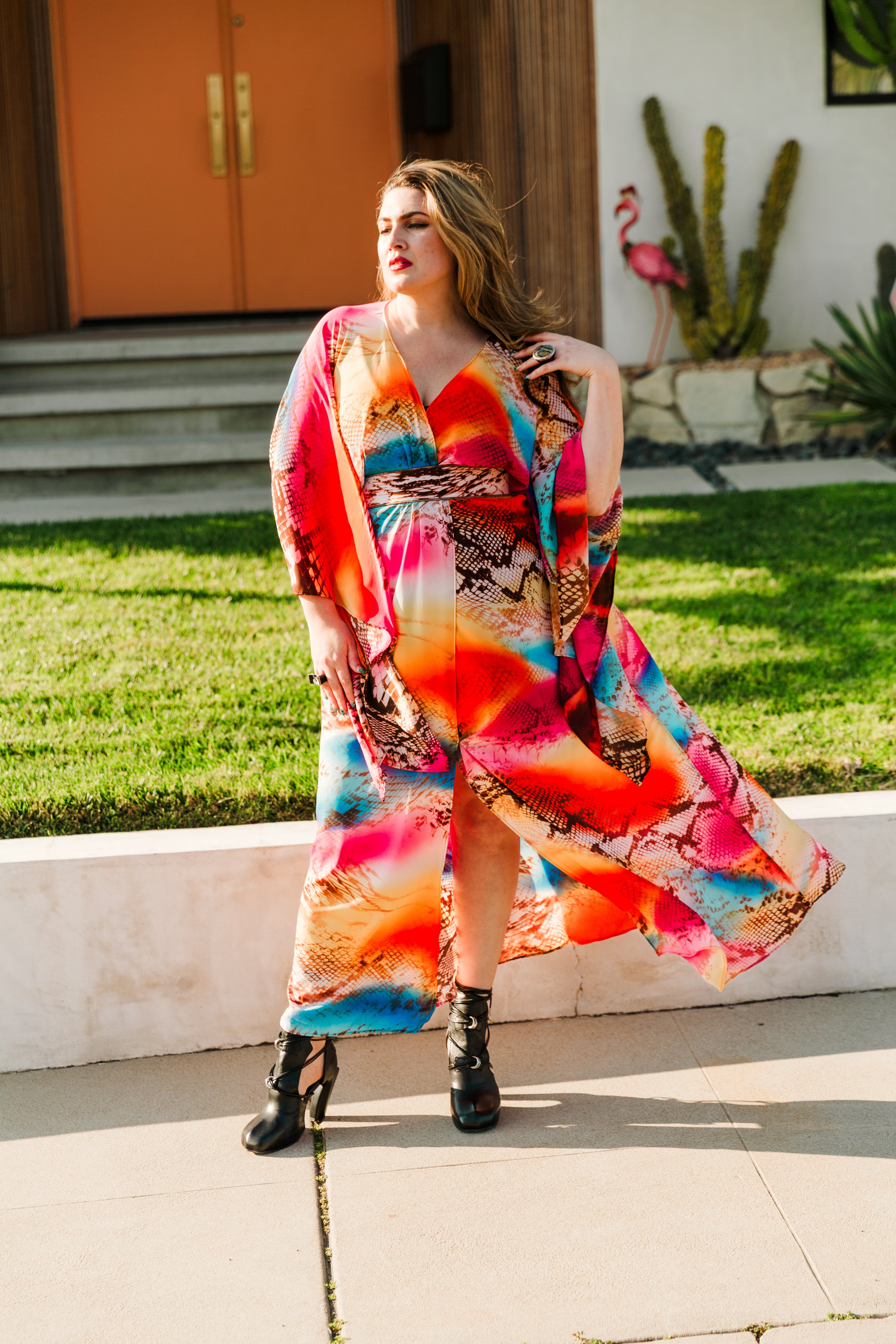 Bohémienne Kimono Robe in “Tracy”