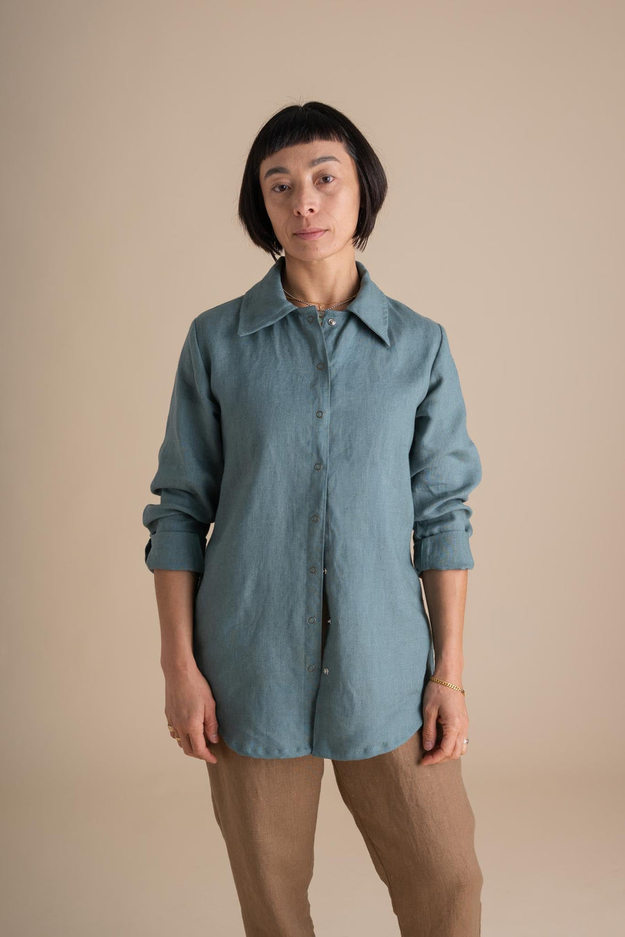 Conscious Clothing Alchemist Top in Agave - plus size top, product view