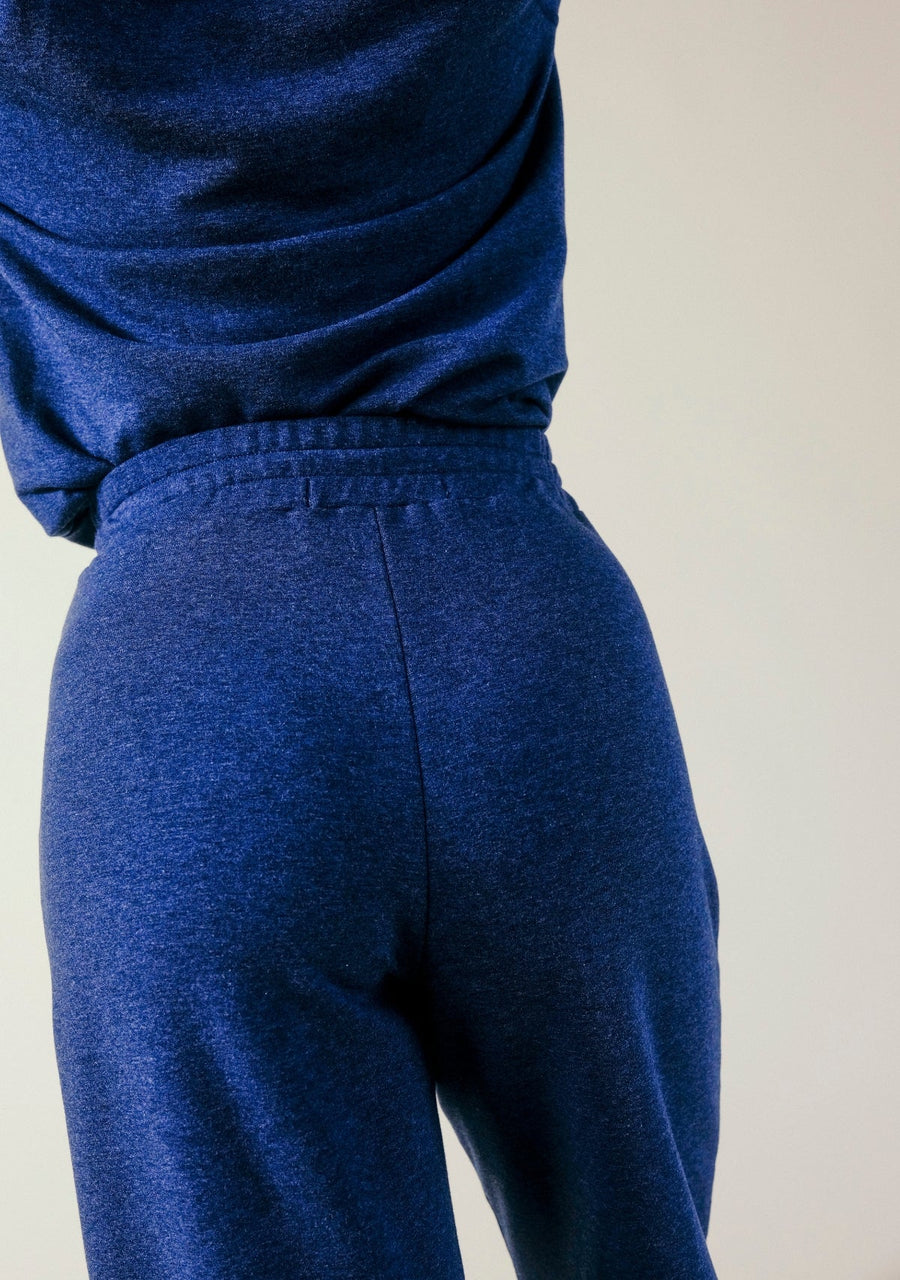 Poplinen Betty Organic Cotton + Tencel™ Wide Leg Pant - Heather Lake - plus size pant, product view