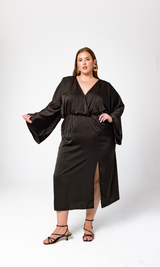 GIA/irl Alayiah Midi Dress Black - plus size dress, product view