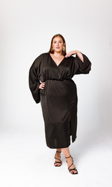 GIA/irl Alayiah Midi Dress Black - plus size dress, product view