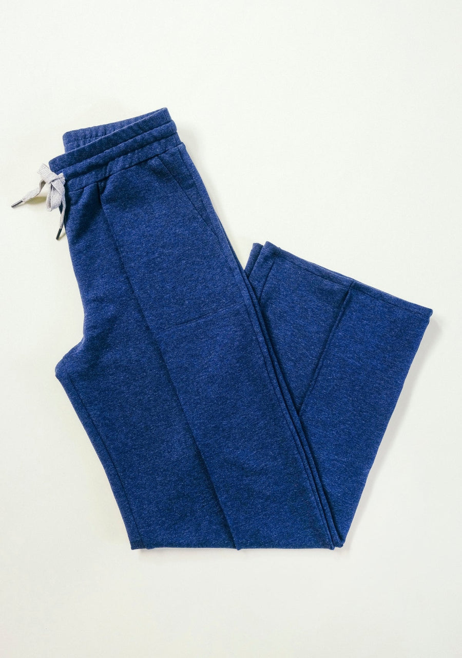 Poplinen Betty Organic Cotton + Tencel™ Wide Leg Pant - Heather Lake - plus size pant, product view