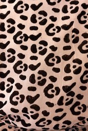 Leopard Maxi Wrap Dress in Blush + Black