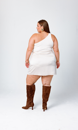 GIA/irl Penelope Skirt in Ivory - plus size skirt, product view