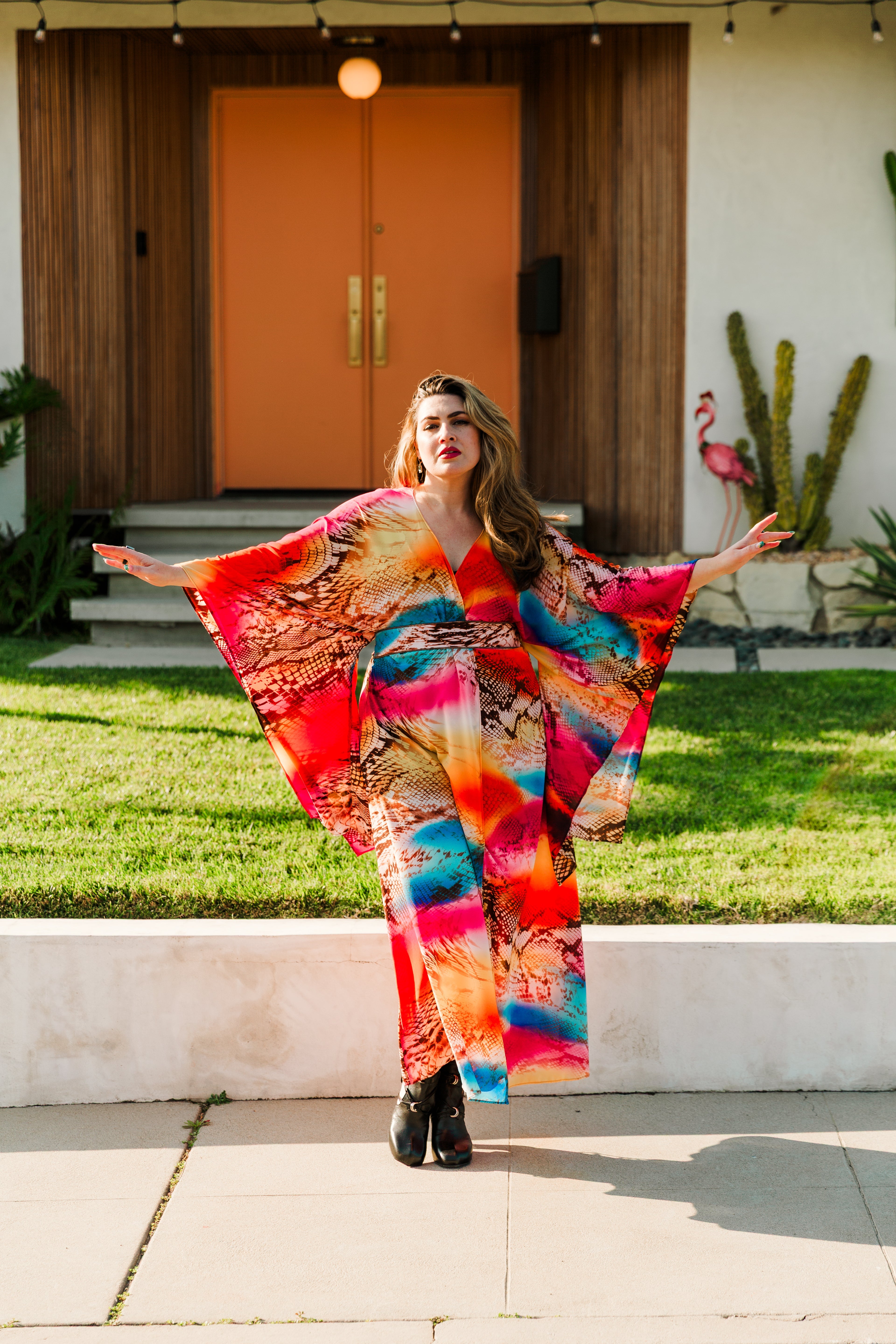 Bohémienne Kimono Robe in “Tracy”