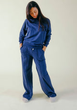 Poplinen Betty Organic Cotton + Tencel™ Wide Leg Pant - Heather Lake - plus size pant, product view