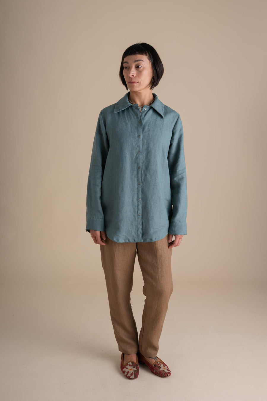 Conscious Clothing Alchemist Top in Agave - plus size top, product view
