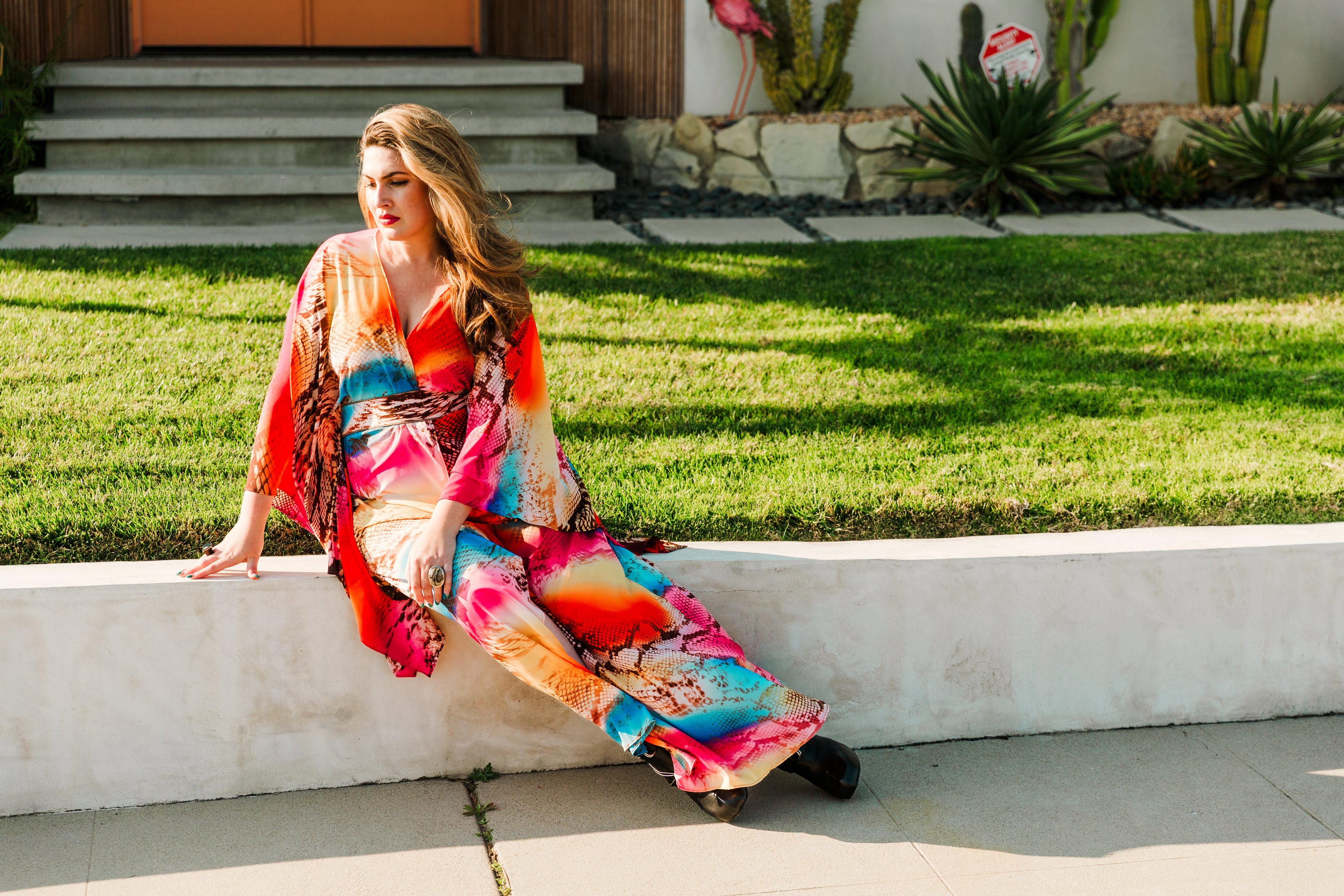 Bohémienne Kimono Robe in “Tracy”