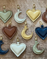 Feelhandmade Leather Moon Charm - premium designer bag