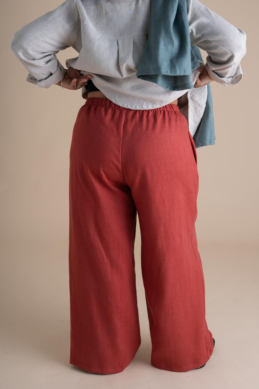 Conscious Clothing Elaina Pants in Paprika - plus size pant, product view