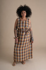 Conscious Clothing Rise Dress in Sundew - plus size dress, product view