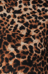 Riley Wide Leg Pant - Leopard