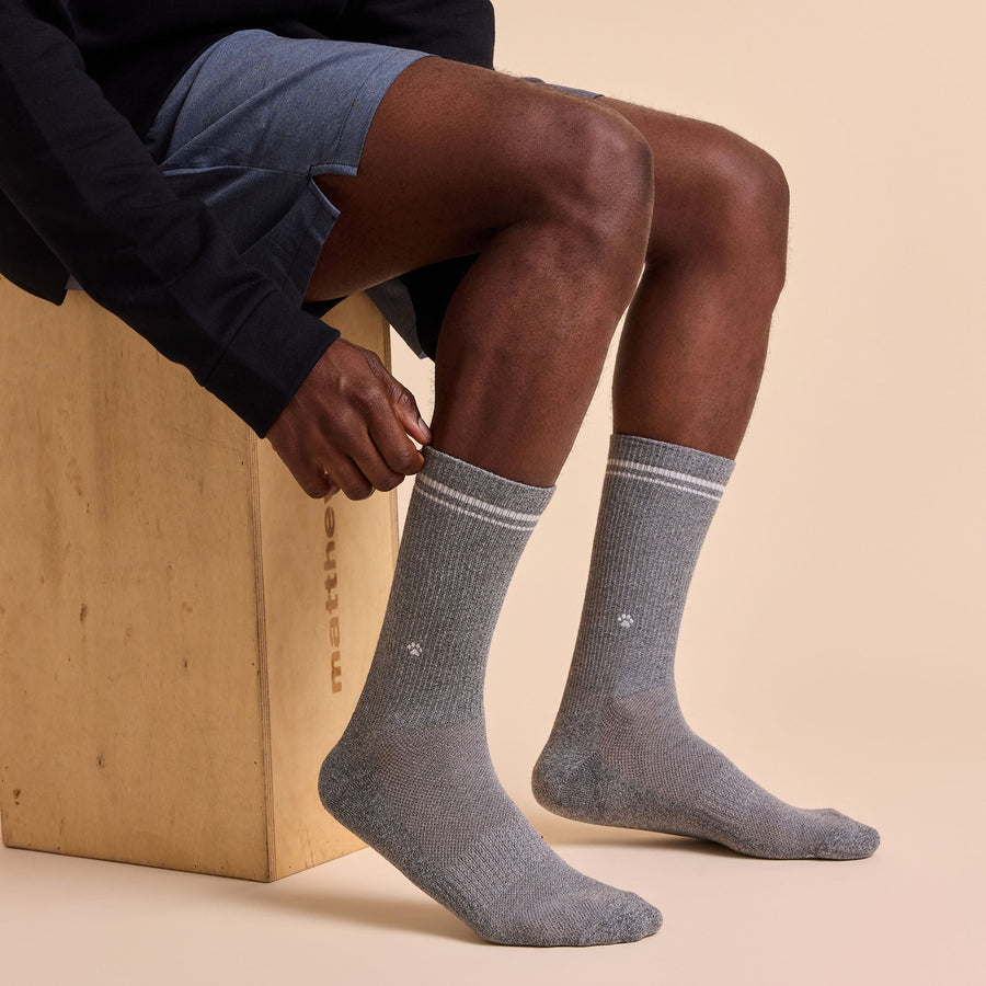 Conscious Step Comfort Crew Socks that Save Dogs - handcrafted socks
