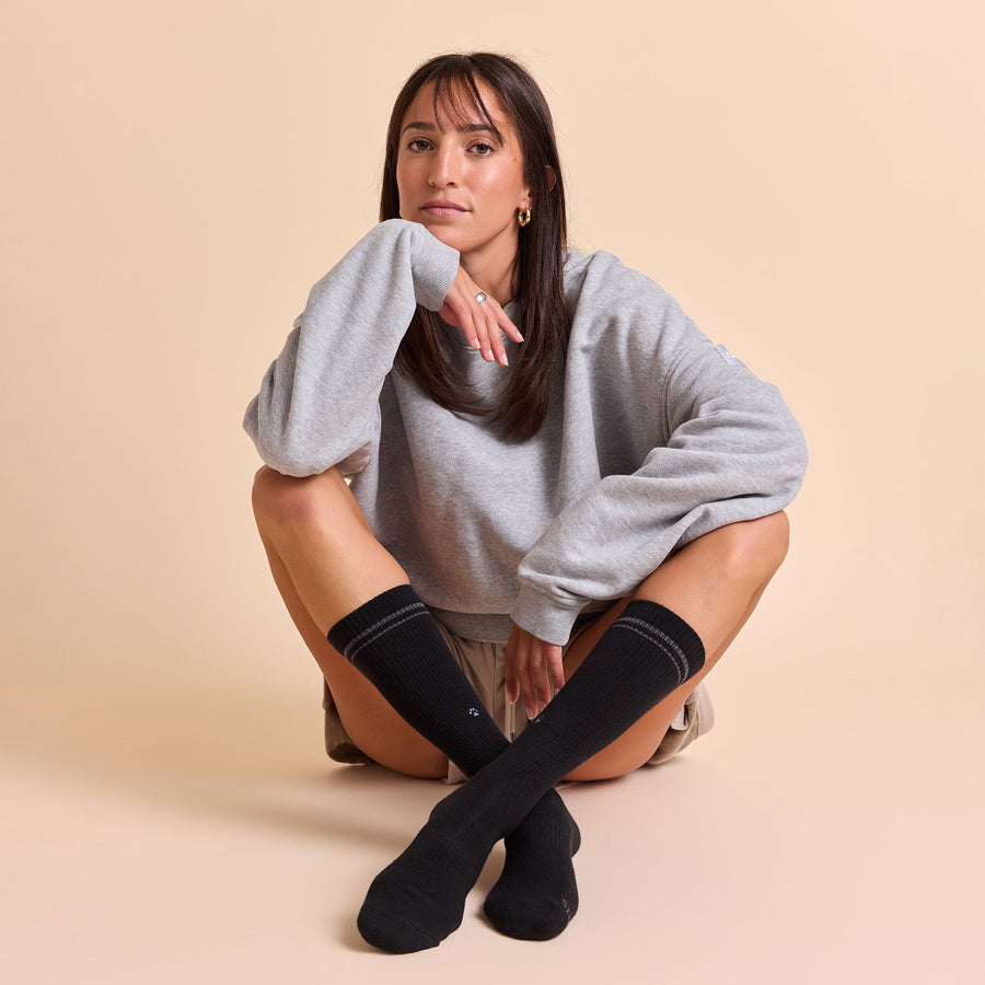 Conscious Step Comfort Crew Socks that Save Dogs - handcrafted socks