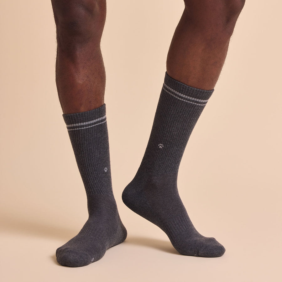 Conscious Step Comfort Crew Socks that Save Dogs - handcrafted socks