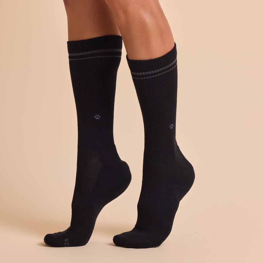 Conscious Step Comfort Crew Socks that Save Dogs - handcrafted socks