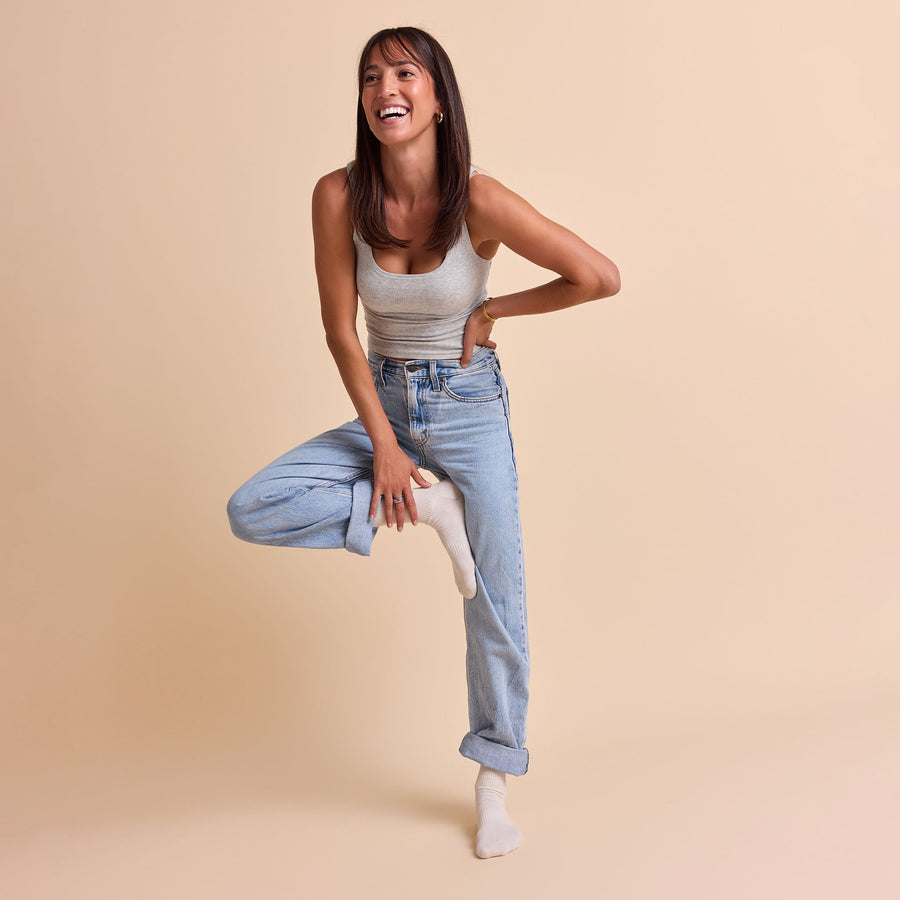 Conscious Step Comfort Crew Socks that Support Mental Health - handcrafted socks