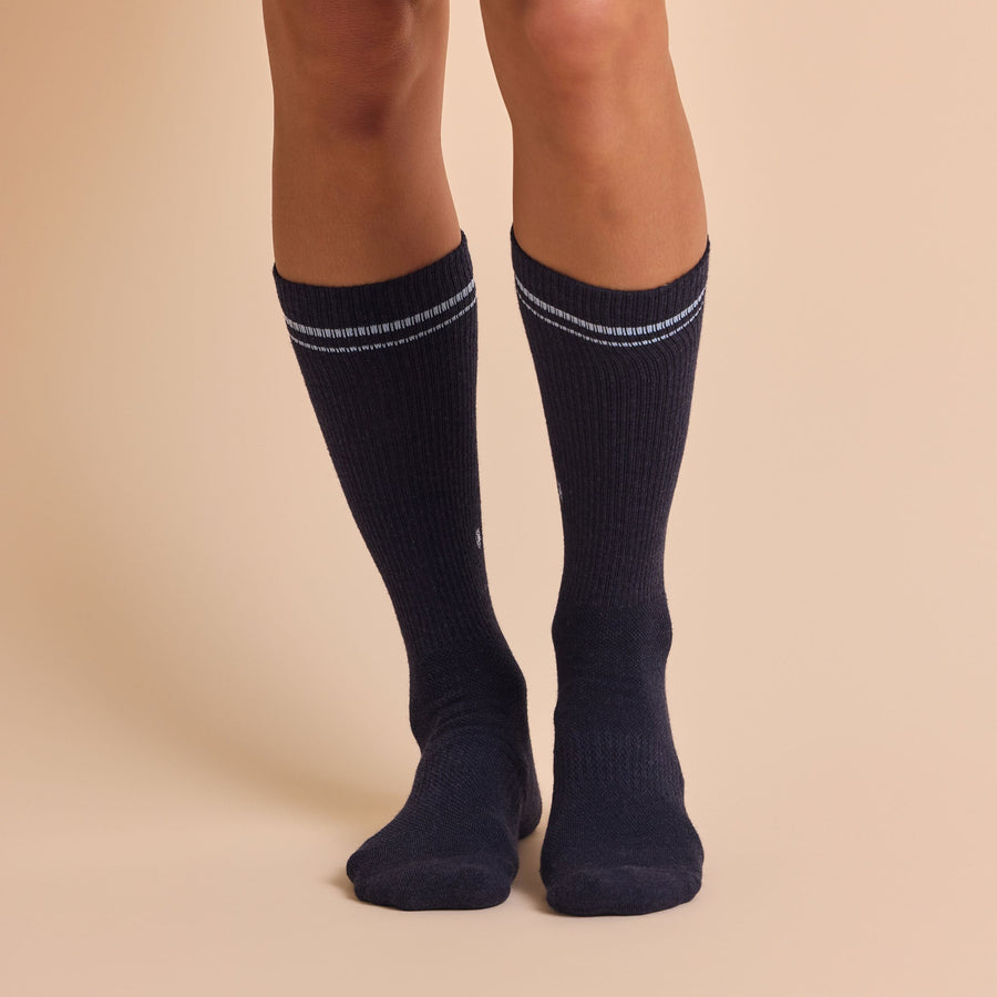 Conscious Step Comfort Crew Socks that Support Mental Health - handcrafted socks